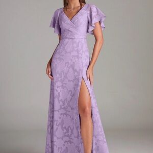 Azazie Lilac Ambrosia Bridesmaid Dress - New in Box! Size 22